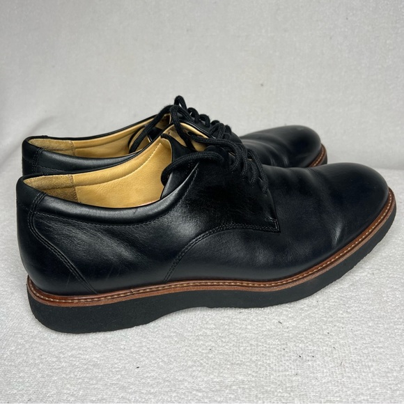 Samuel Hubbard Shoe Mens Founder Leather Black Lace Up Casual Vibram Sole 9.5 - Picture 5 of 15